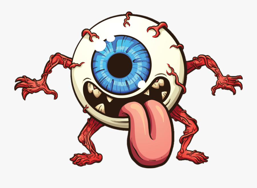 Crabs Clipart Std - Eyeball Cartoon, Transparent Clipart