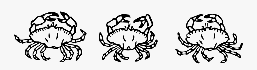 Art,symmetry,monochrome Photography - Clip Art Black And White Crabs, Transparent Clipart