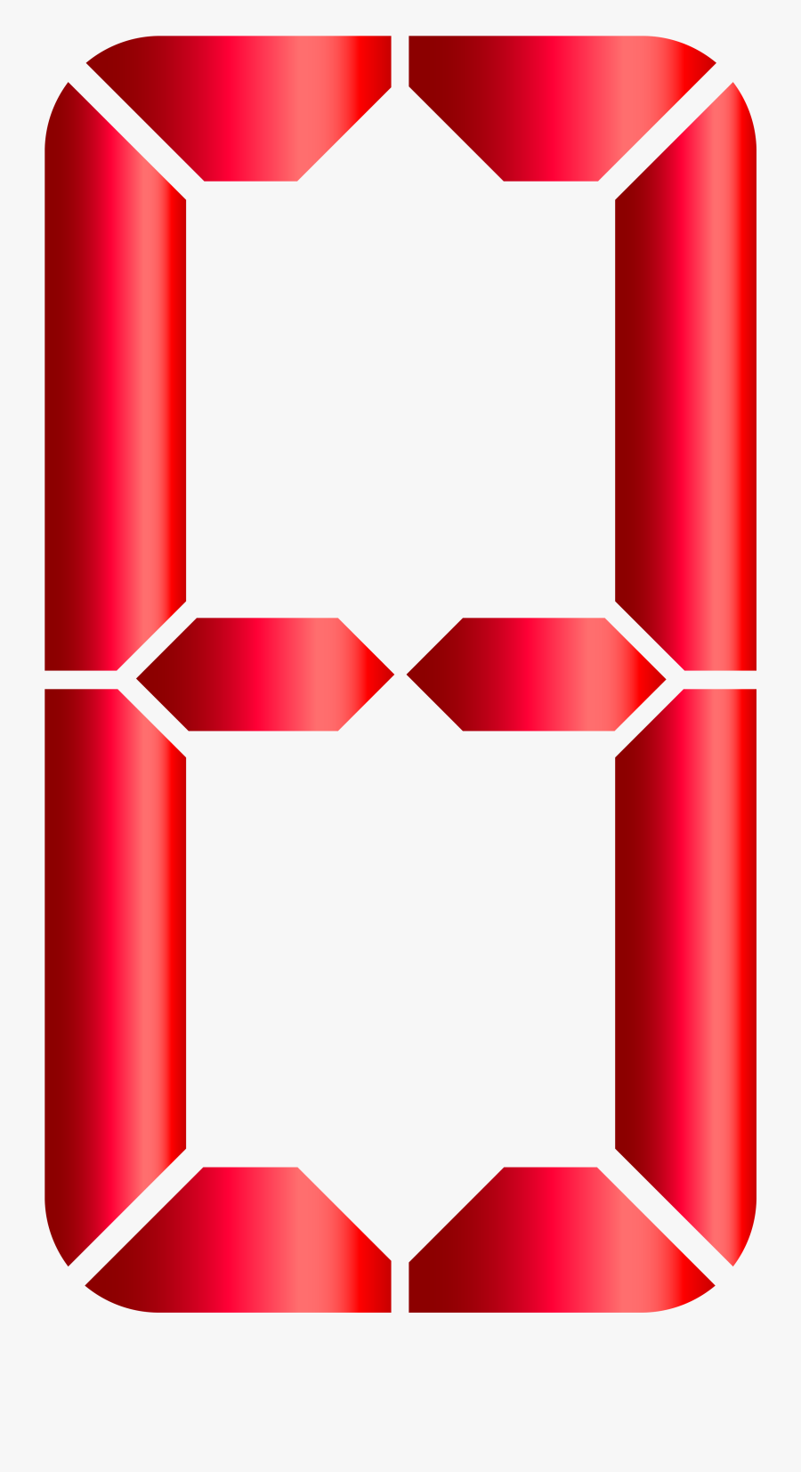 Digital Number Zero Png Clipart , Png Download - Digital Eight Png, Transparent Clipart