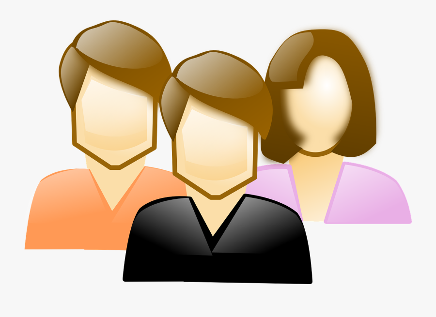 Shoulder,neck,cheek - Group Of People Clip Art, Transparent Clipart
