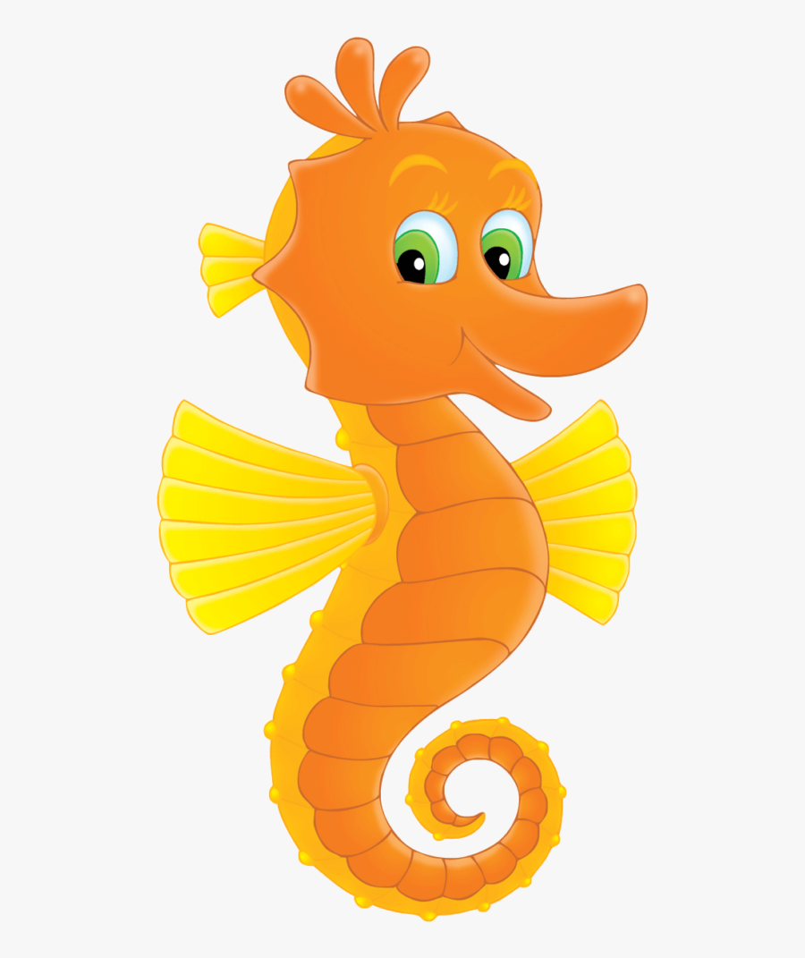 Seahorse Clip Art Facing Right, Transparent Clipart