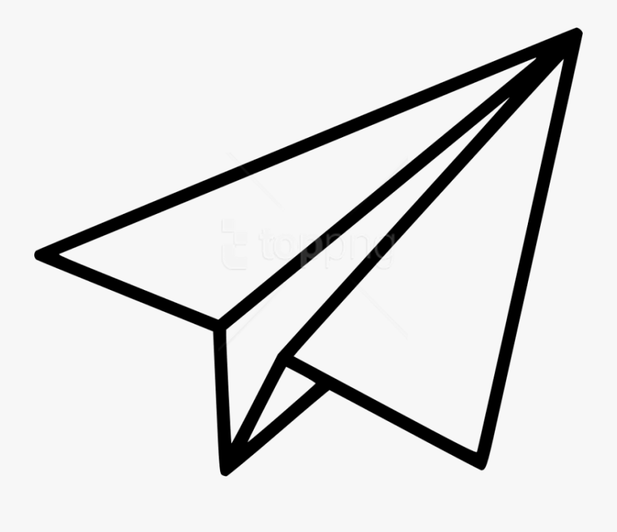 Transparent Airplane Clipart Png - Paper Airplane Icon Transparent Background, Transparent Clipart
