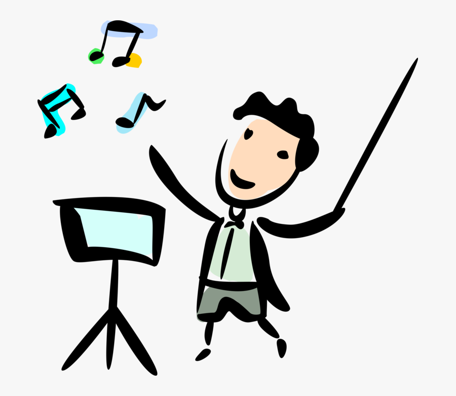 Clip Art Conductor Clipart - Transparent Background Choir Conductor Clipart, Transparent Clipart