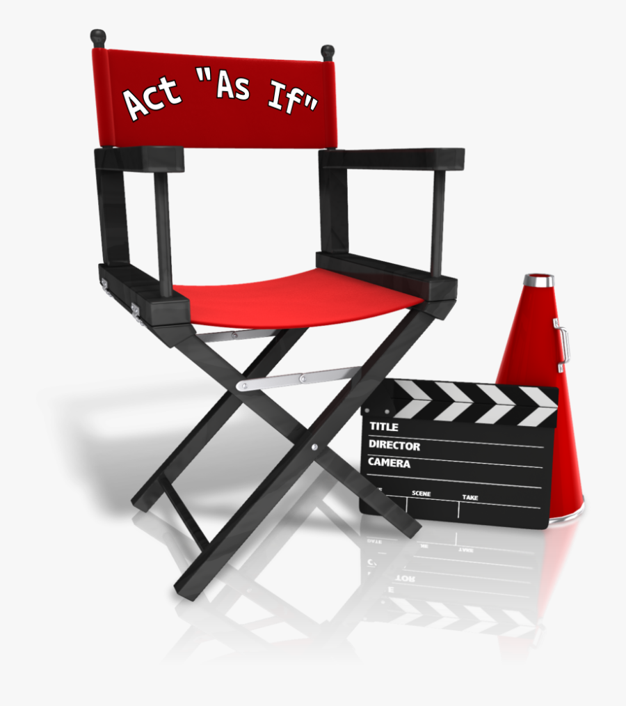Act “as If” Bring Home That Oscar Getting Unstuck Llc - Director Chair Free Png, Transparent Clipart