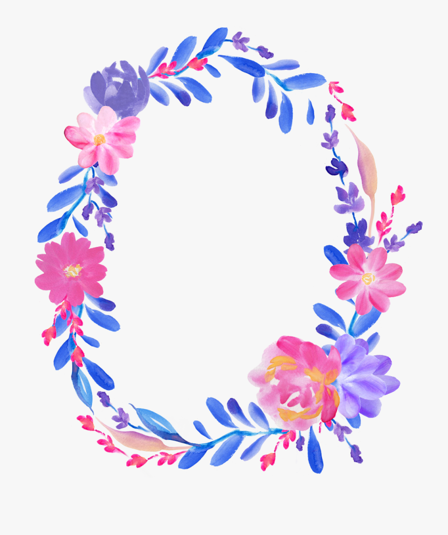 #watercolor #watercolors #flowers #flower #floral #round - Clipart Flower Watercolor Violet, Transparent Clipart