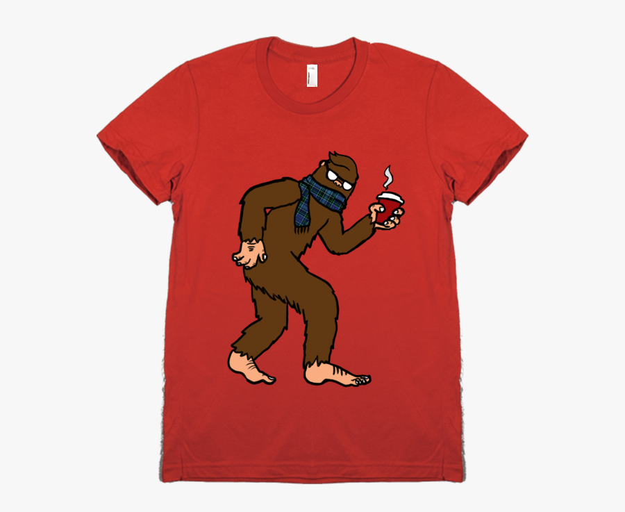 Hipster Sasquatch T-shirt - Cartoon, Transparent Clipart