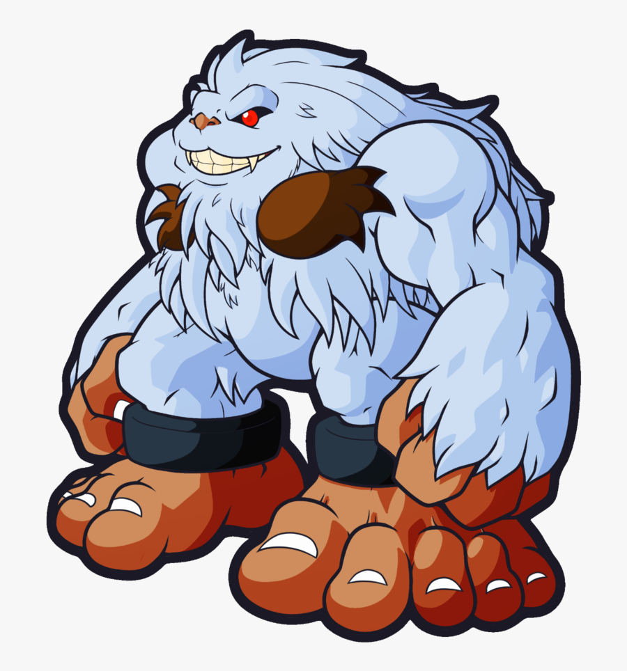Sasquatch Hd Remix Gn3 By Catchshiro - Yeti Darkstalkers, Transparent Clipart