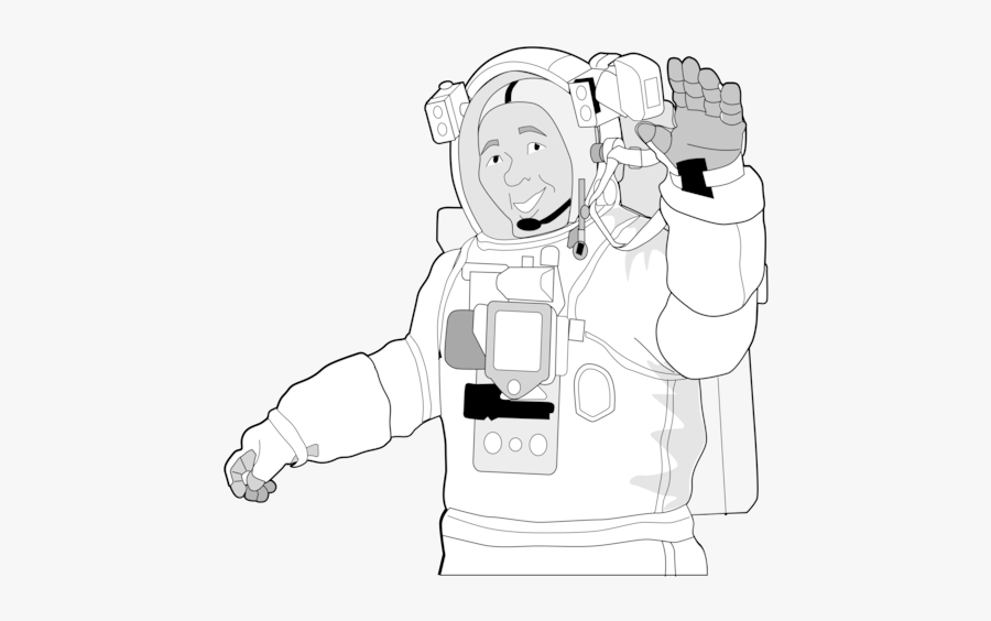 Art,monochrome Photography,artwork - Astronaut Clipart, Transparent Clipart