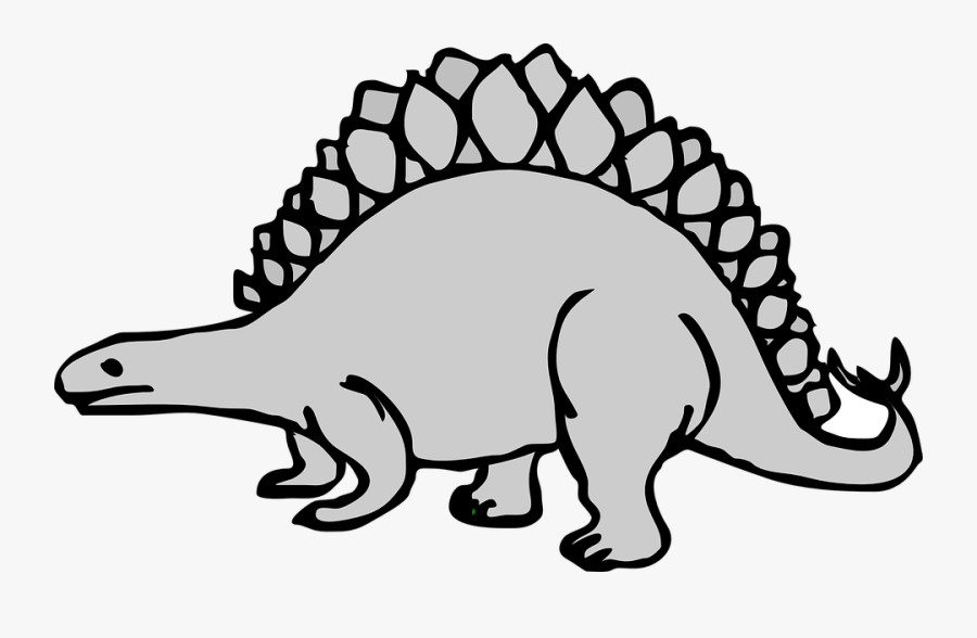 Stegosaurus, Dinosaur, Prehistoric, Animal, Jurassic - Rompecabezas Numericos Para Colorear, Transparent Clipart