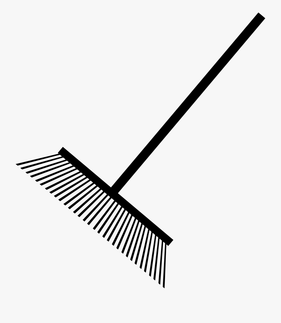Shears Clipart Gardening Rake - Rake Silhouette Png, Transparent Clipart
