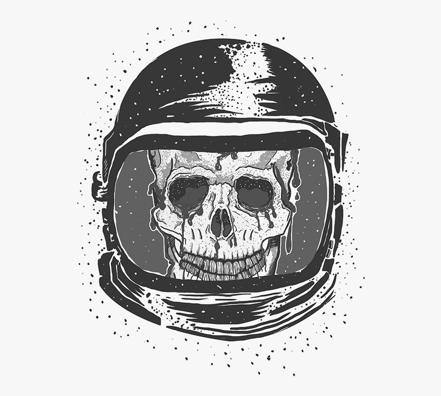 Clip Art Astronaut Skull - Skull, Transparent Clipart