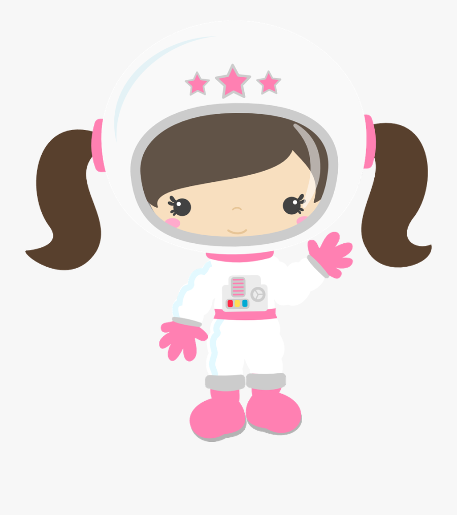 Clipart Girl Astronaut - Girl Astronaut Clipart, Transparent Clipart