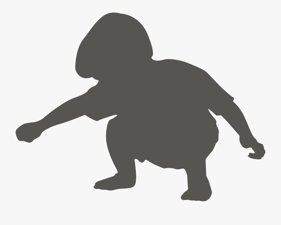 Transparent Kid Drawing Clipart - Cartoon Boy Silhouette Png, Transparent Clipart
