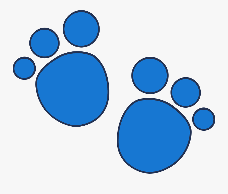 Blue"s Clues Clip Art Two Footprint Clipart Png - Huella De Blue Pista, Transparent Clipart