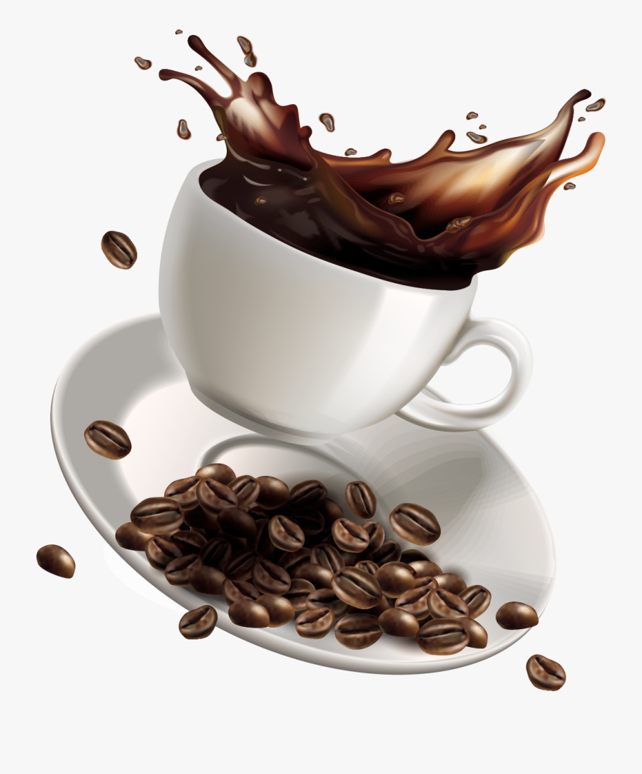 Tasse & Grains De Café Png, Tube - Café Png, Transparent Clipart