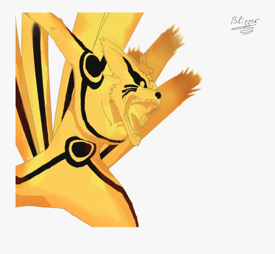 Naruto Uzumaki, Kurama, Sakura Haruno, Yellow, Cartoon - Naruto Shippuden Kurama Nine Tailed Kyuubi, Transparent Clipart