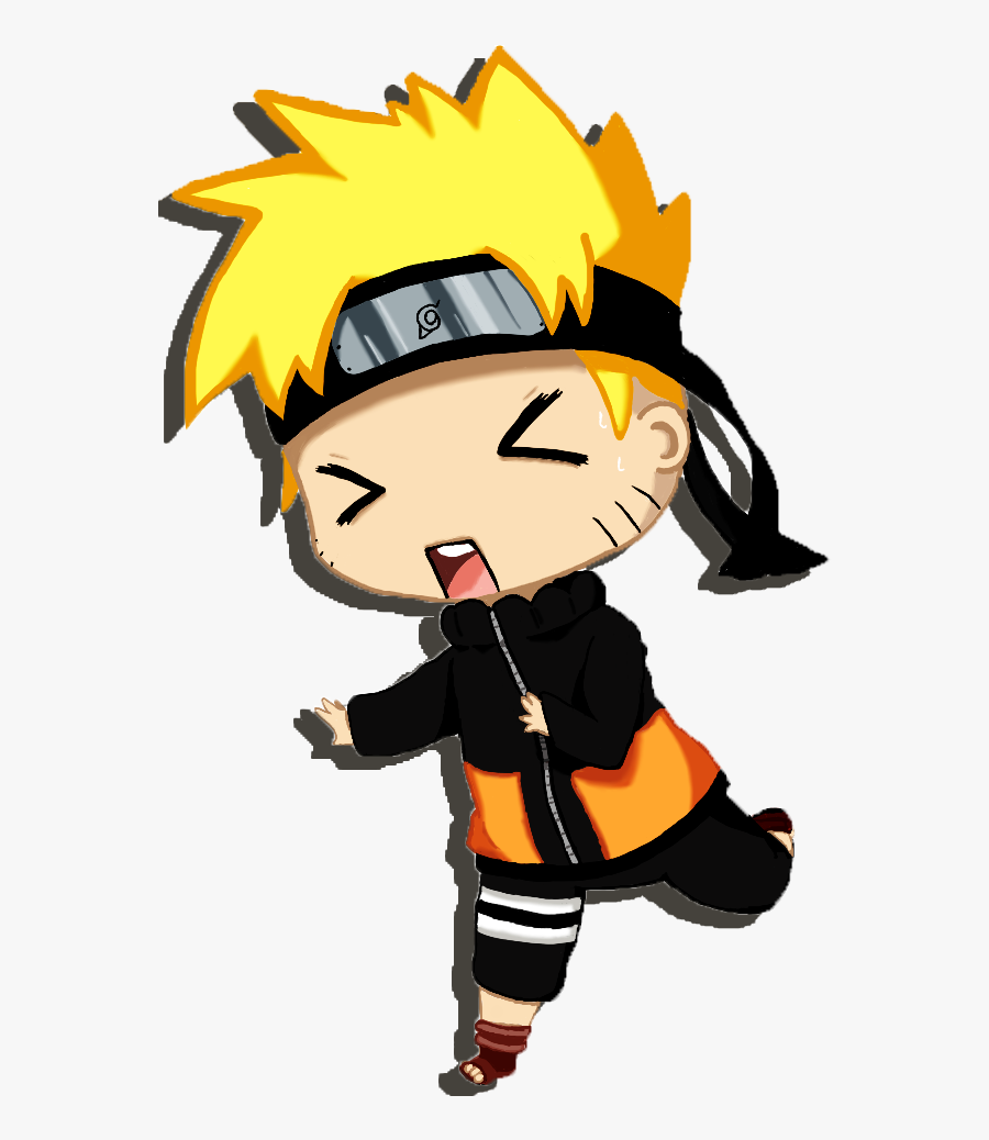 Transparent Naruto Clipart - Naruto Running Chibi, Transparent Clipart