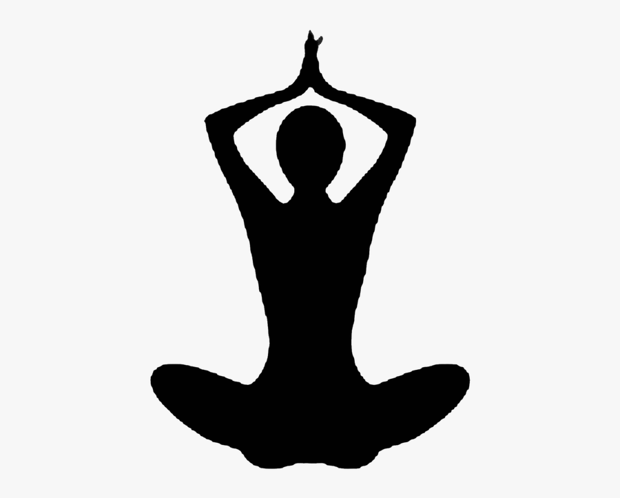 Yoga - Silhouette Indian People Png, Transparent Clipart