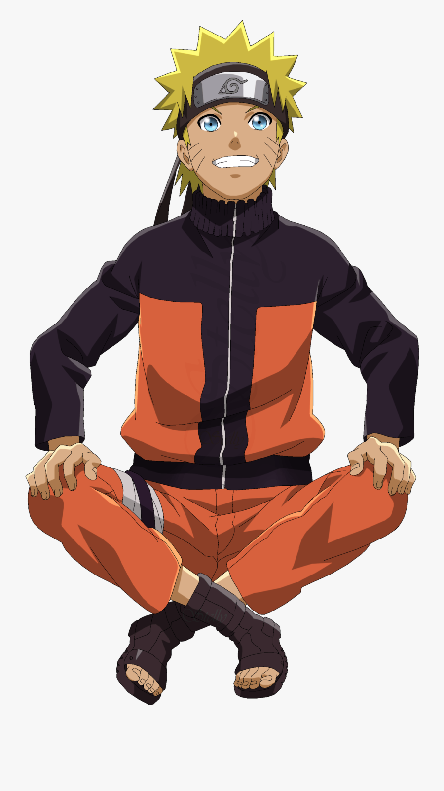 Naruto Yoga - Naruto Sentado , Free Transparent Clipart - ClipartKey.