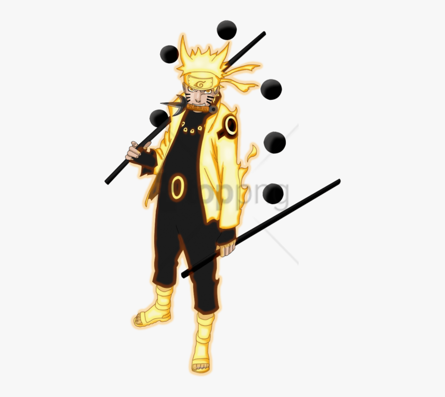 Free Png Naruto Six Paths Sage Mode Png Image With - Naruto Kyuubi Mode Six Paths, Transparent Clipart