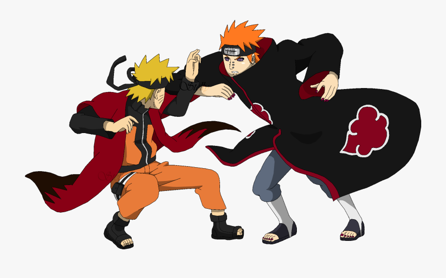 Naruto Pain Transparent Image - Naruto Vs Pain Png, Transparent Clipart