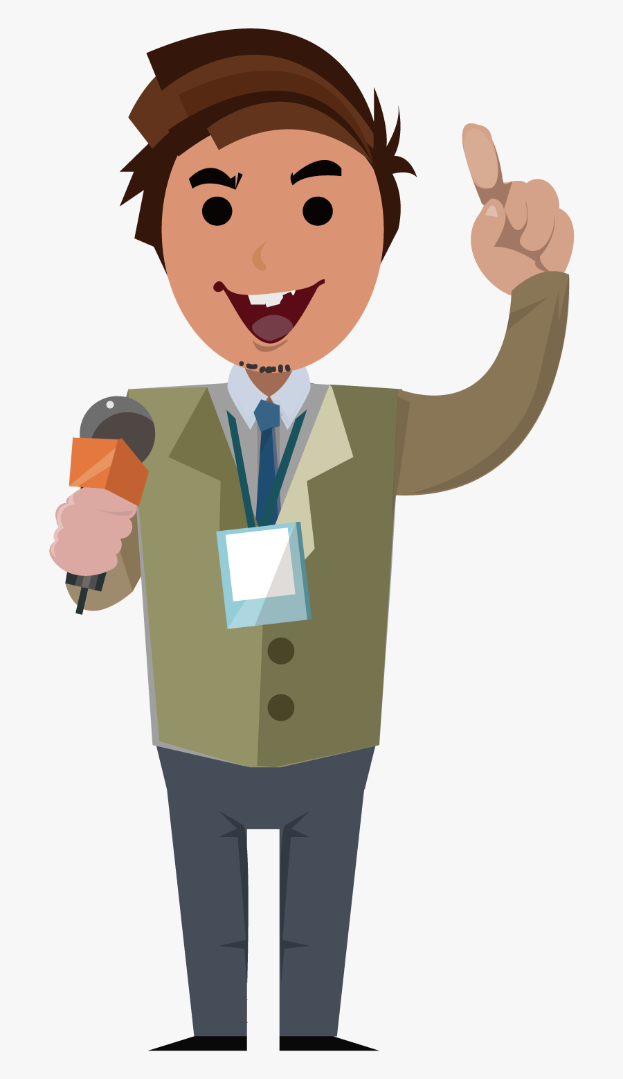 Microphone Clipart Journalist - Reporter Png, Transparent Clipart