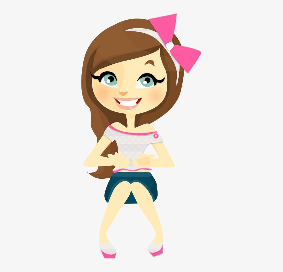 Girls Clipart Journalist - Cartoon, Transparent Clipart