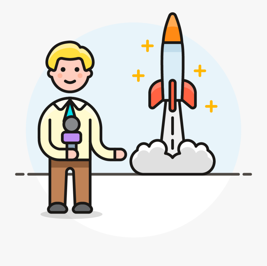 29 News Reporter Male Caucasian - Cartoon, Transparent Clipart