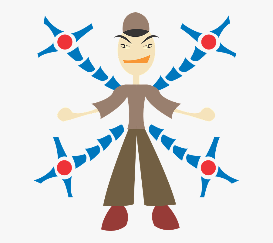 Villain, Spider-man, Spiderman, Evil, Arms, Man - Araña Mecánica Spider Man, Transparent Clipart