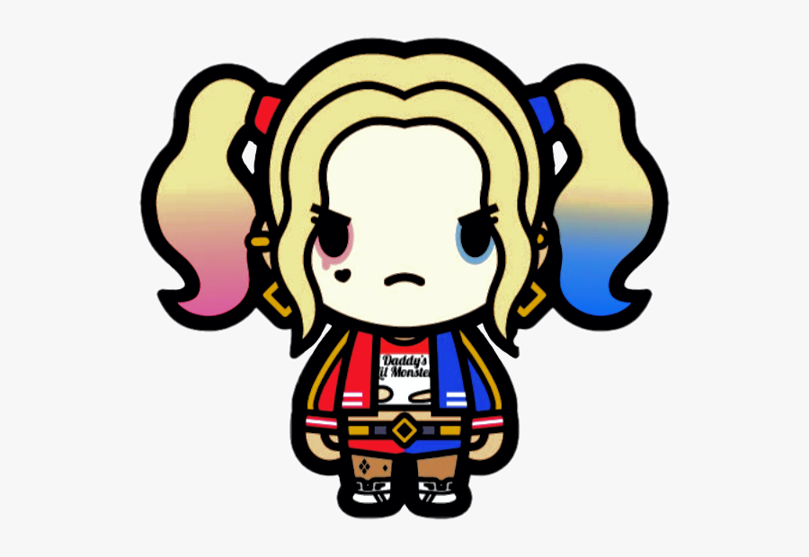 #harleyquinn #joker #villain #cool #cute #harley #quinn - Harley Quinn Cartoon Cute, Transparent Clipart