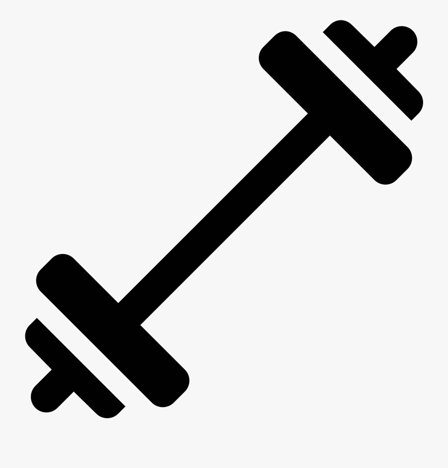 Red Barbell Clipart Barbell Icon Free - Barbell Icon Free, Transparent Clipart