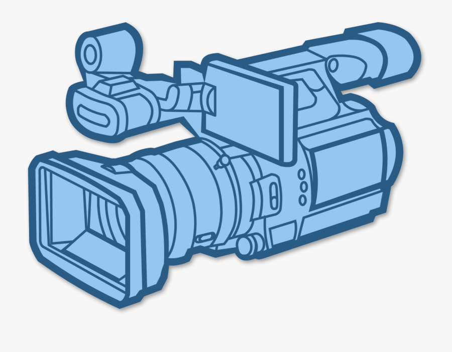 Video Camera Black And White - Video Camera Vector Png, Transparent Clipart