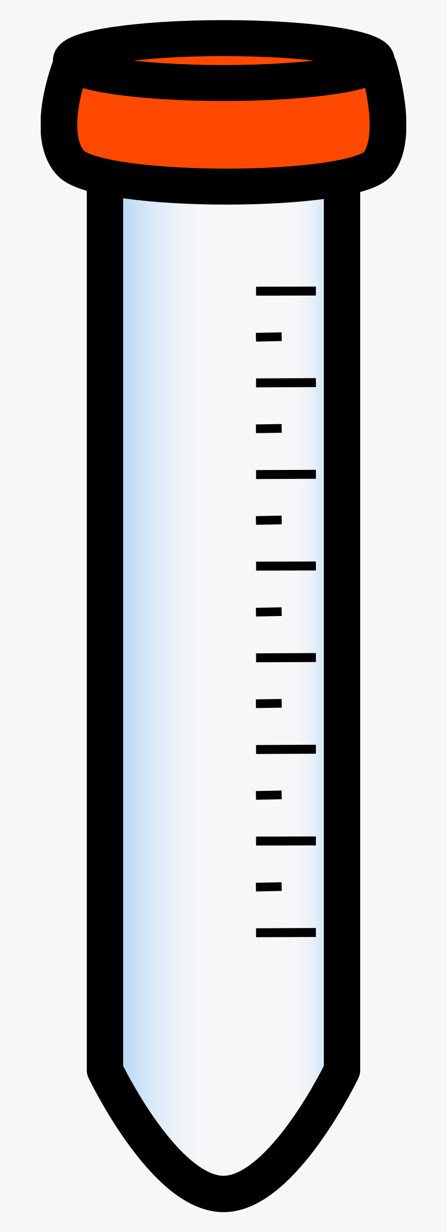 Clipart - 15 Ml Conical Tube Cartoon, Transparent Clipart