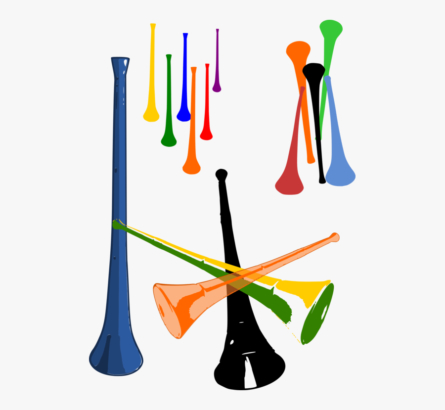 Vuvuzela French Horns World Cup Musical Instruments - Types Of Musical Horns, Transparent Clipart