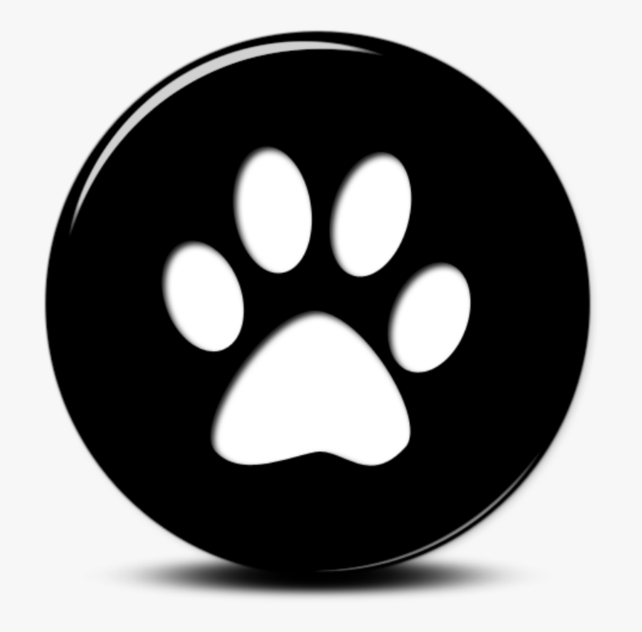 Transparent White Paw Png - Circle, Transparent Clipart