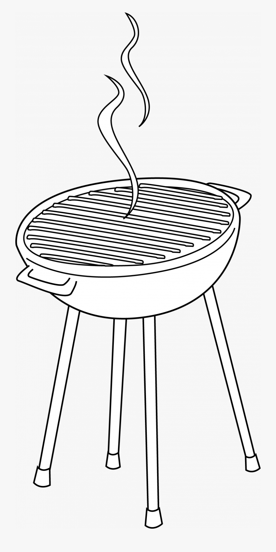 Barbeque Grill Clip Art Free - Black And White Clip Art Grill, Transparent Clipart