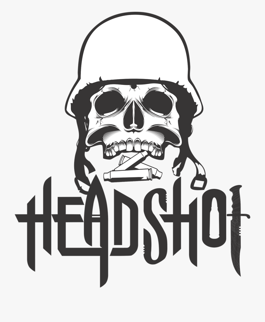 Printing On T-shirt, Skull, Helmet, Shot, Army, Soldier - Skull Soldier Png, Transparent Clipart
