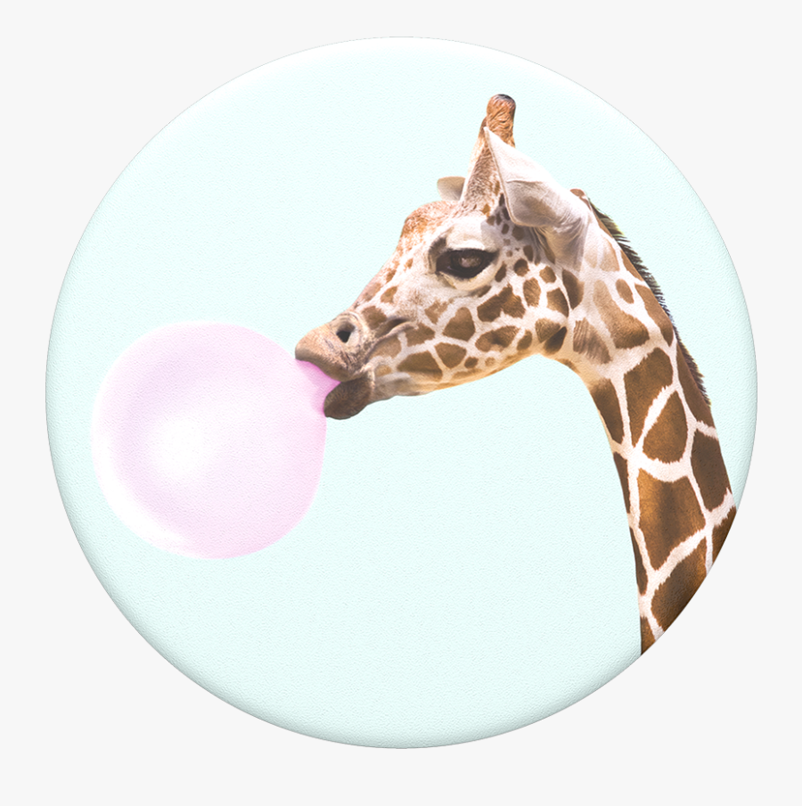Bubble Gum Png - Giraffe Blowing Bubble Gum, Transparent Clipart
