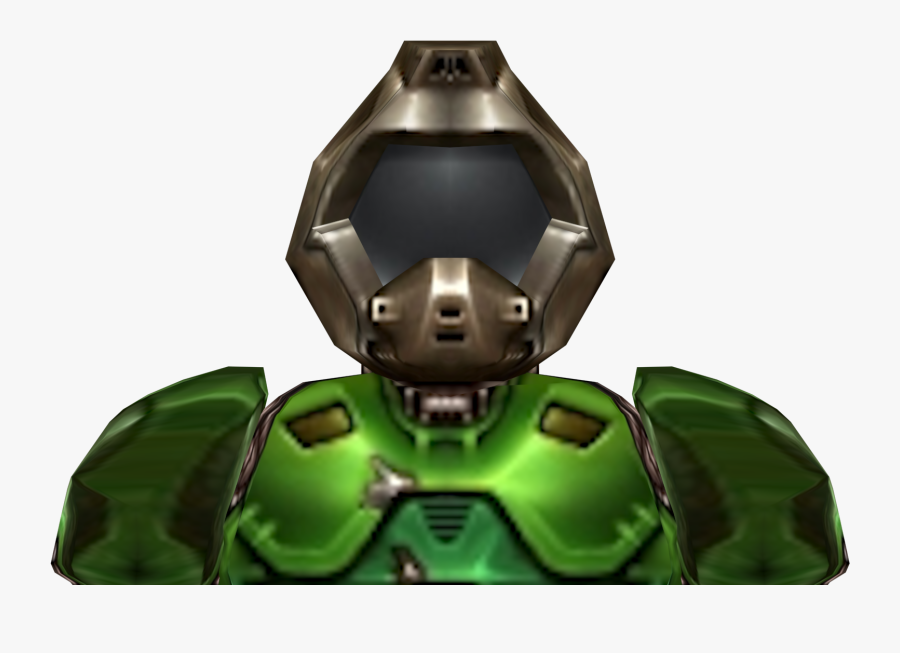 Doomguy Helmet Png Clip Art Black And White - Quake 3 Arena Doomguy, Transparent Clipart