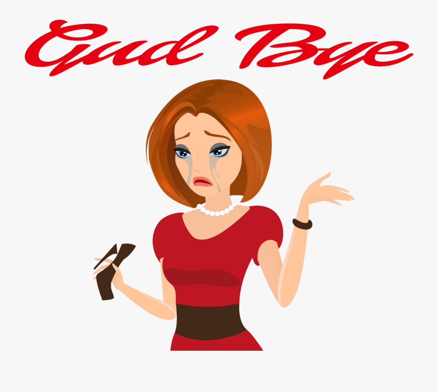 Gud Bye Png Clipart - Mujer Esta Llorando, Transparent Clipart