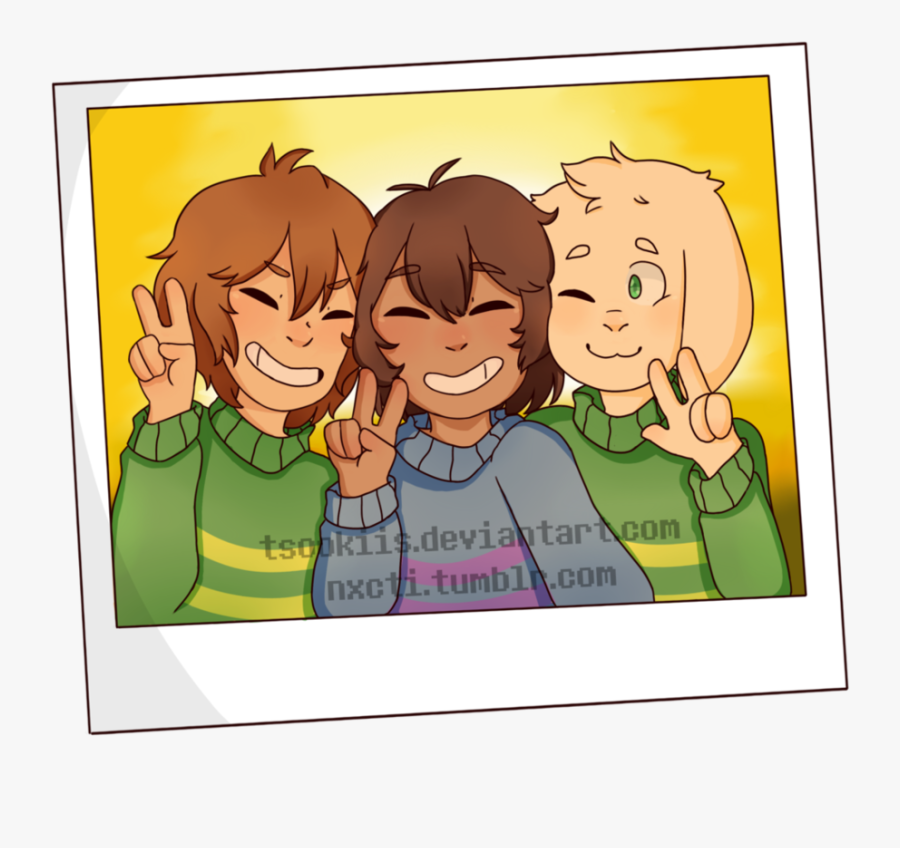 This Isn T Goodbye - Asriel Chara E Frisk, Transparent Clipart