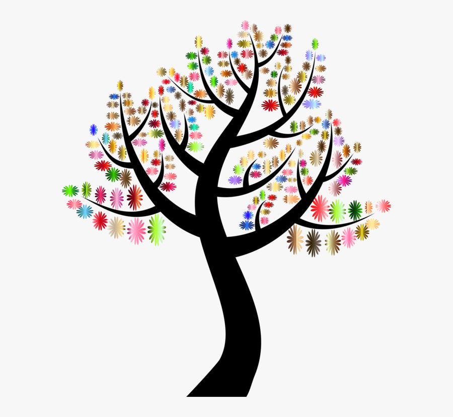 Botany,plant,flower - Clipart Simple Tree, Transparent Clipart