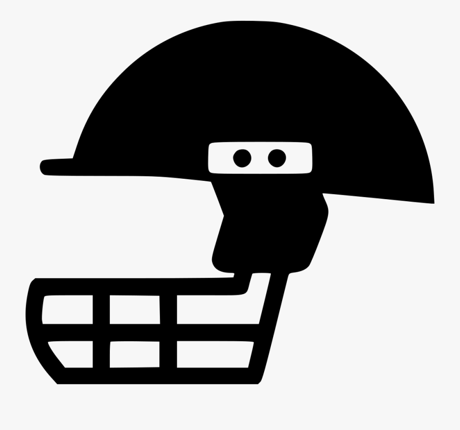 Batting-helmet - Cricket Helmet Icon Png, Transparent Clipart