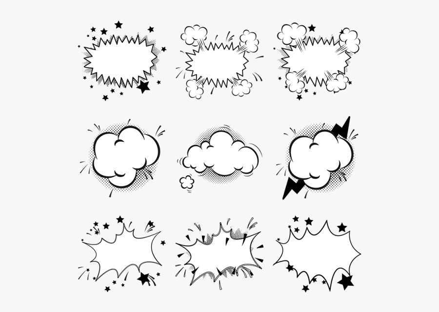 Speech Bubble Vector Collection Png, Speech, Bubble, - Cartoon Bubble Vector, Transparent Clipart