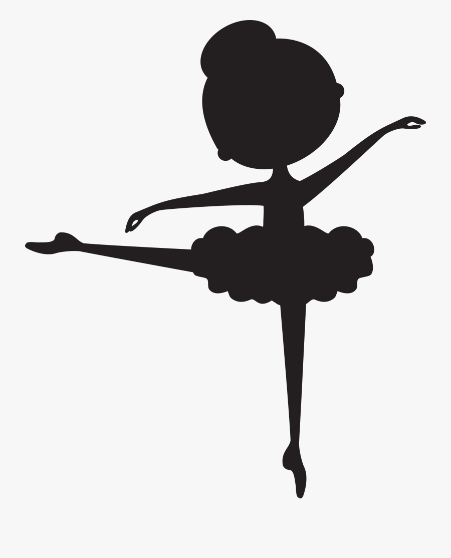 Ballet Dancer Silhouette Png -child Ballerina Silhouette - Ballerina Silhouette Baby, Transparent Clipart