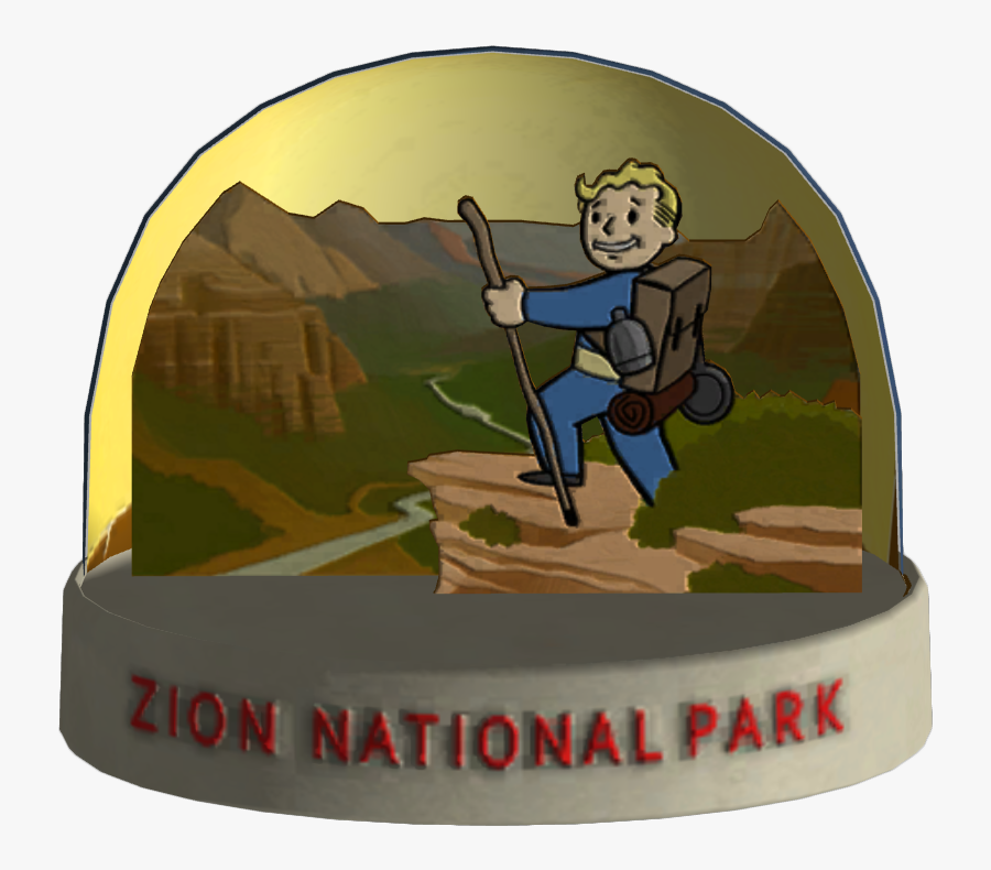 Snow Globe Zion National - Zion National Park, Transparent Clipart