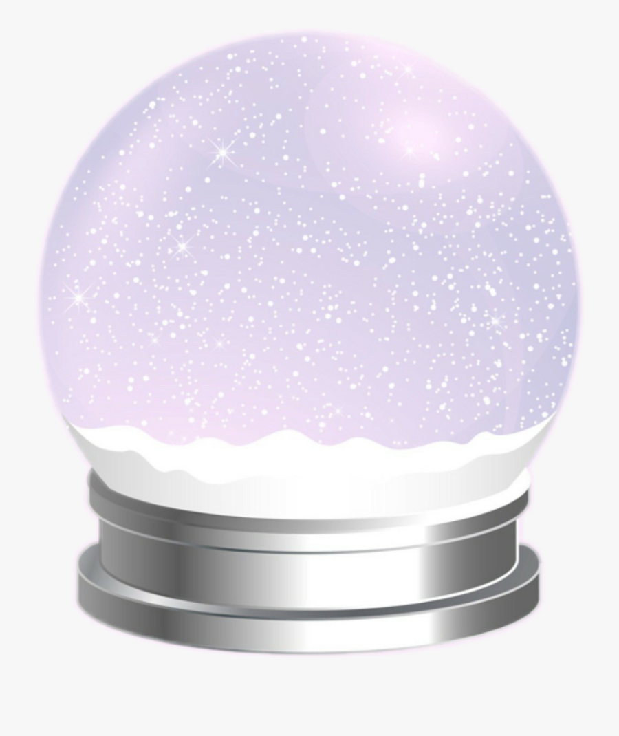 #snowglobe #snow #globe #cute #beautiful #marrychristmas - Light, Transparent Clipart