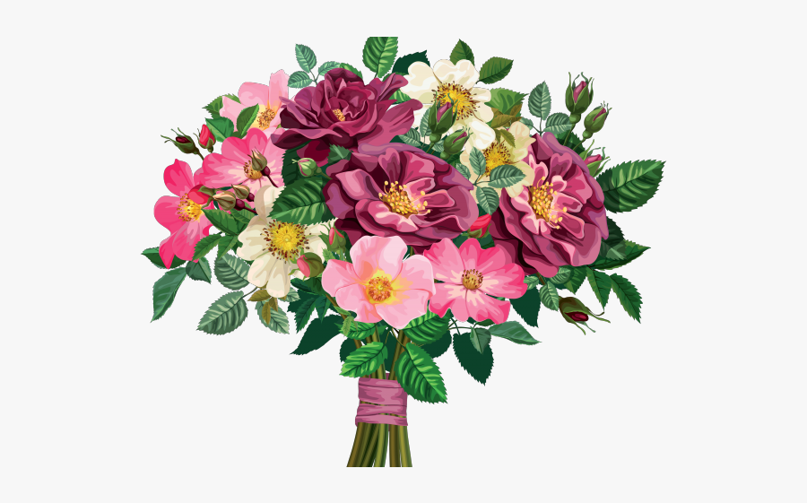 Transparent Background Flower Bouquet Png, Transparent Clipart
