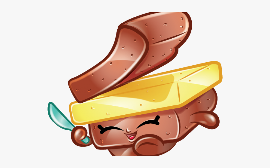 Shopkins Season 6 Toast T Warm, Transparent Clipart
