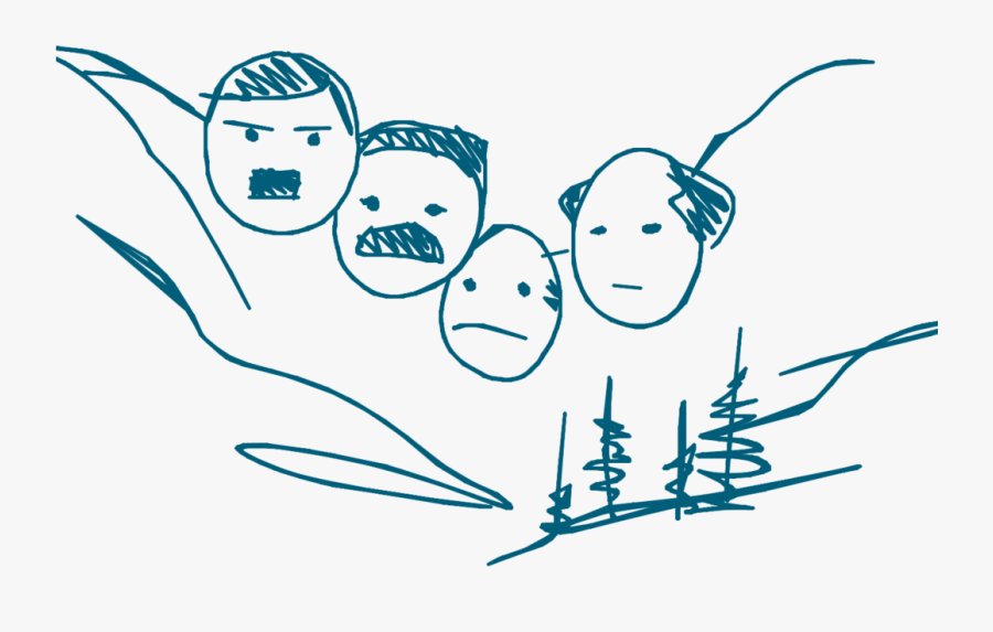 Clip Art Mt Rushmore Clipart - Line Art, Transparent Clipart